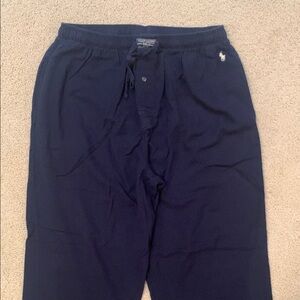Navy Blue Polo Flannel Lounge Pants- size L